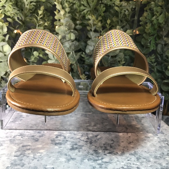 Arizona Jean Co Women’s Size 9M Gitta Multi-Color Weave 2 Band Slide Sandals ☀️ - Picture 6 of 7